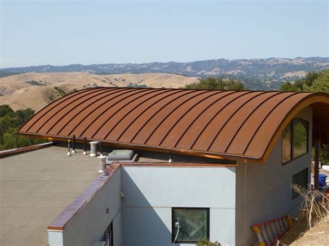 can a metal roof be put on a round house|curved metal roofing installation.